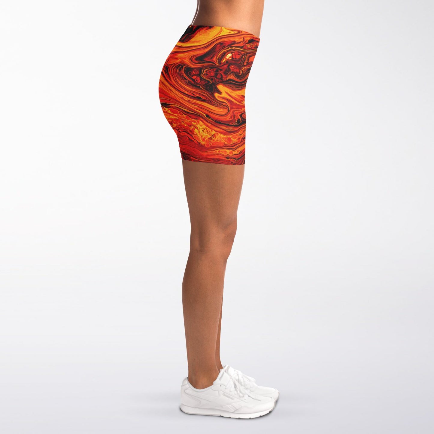 Lava Flow Legging Shorts - AOP