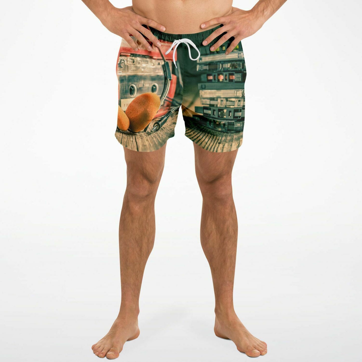 Cassette Player Beach Shorts AOP