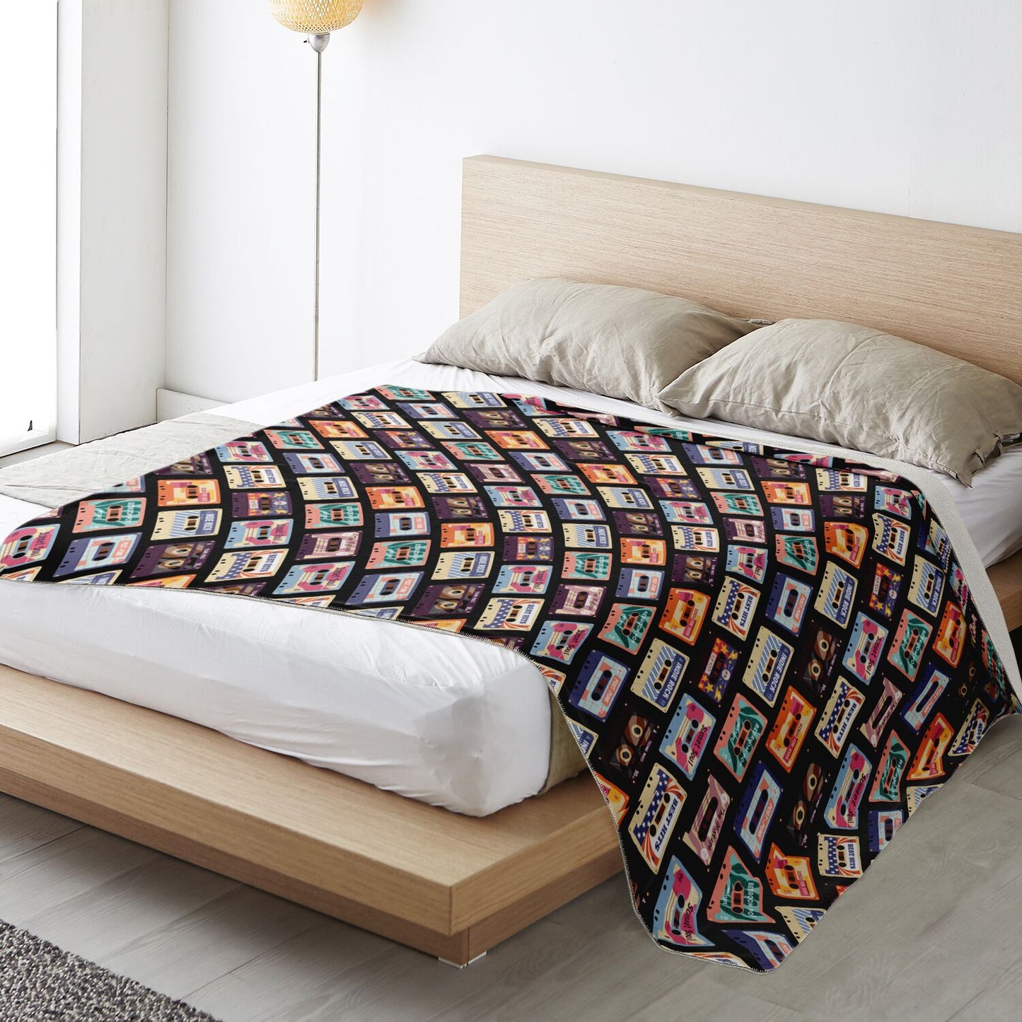 Cassettes Premium Microfleece Blanket - AOP