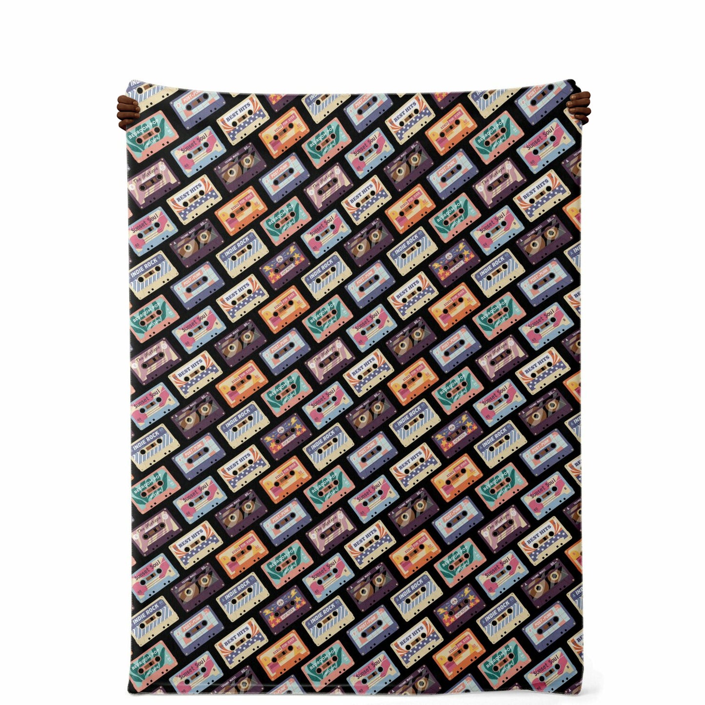 Cassettes Premium Microfleece Blanket - AOP