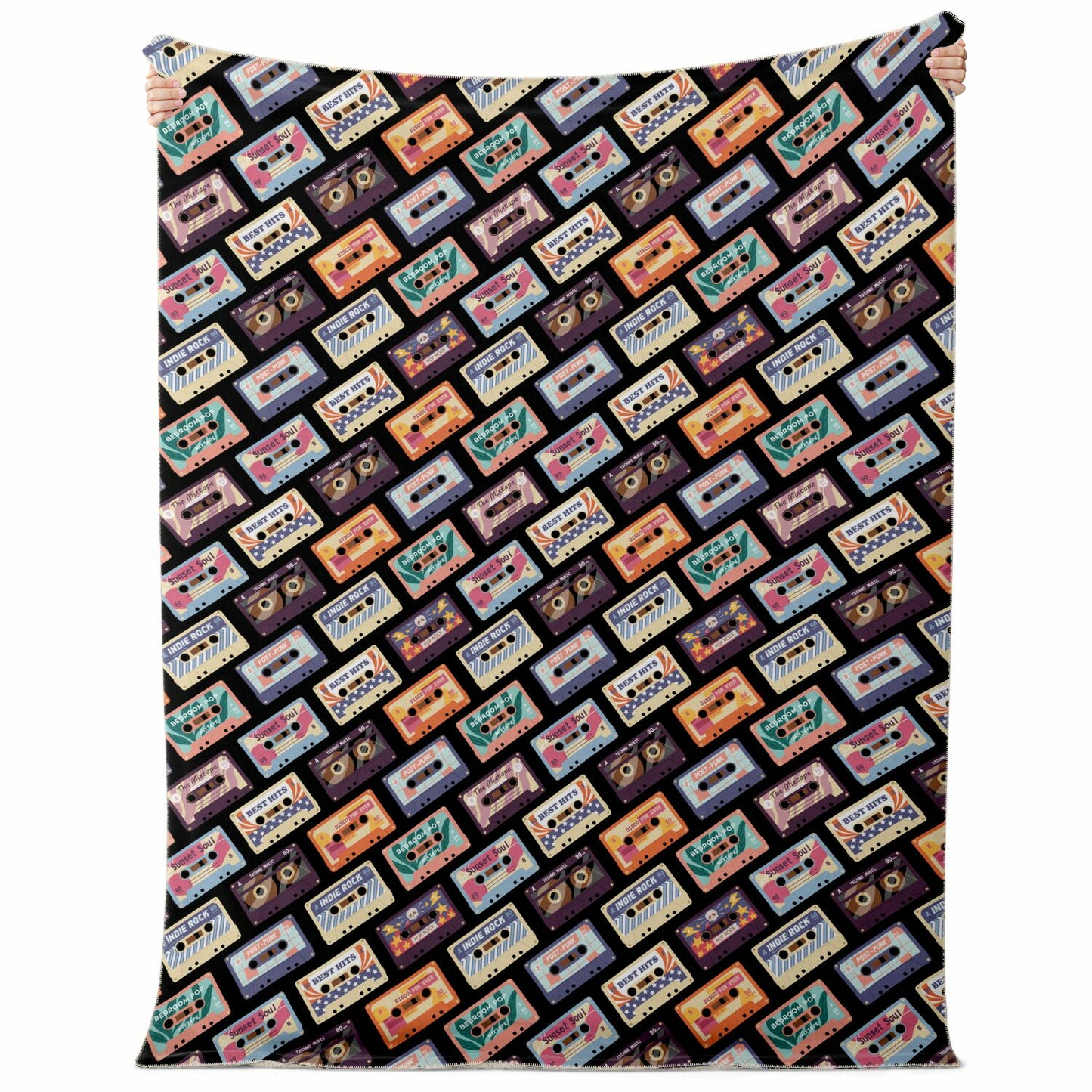 Cassettes Premium Microfleece Blanket - AOP