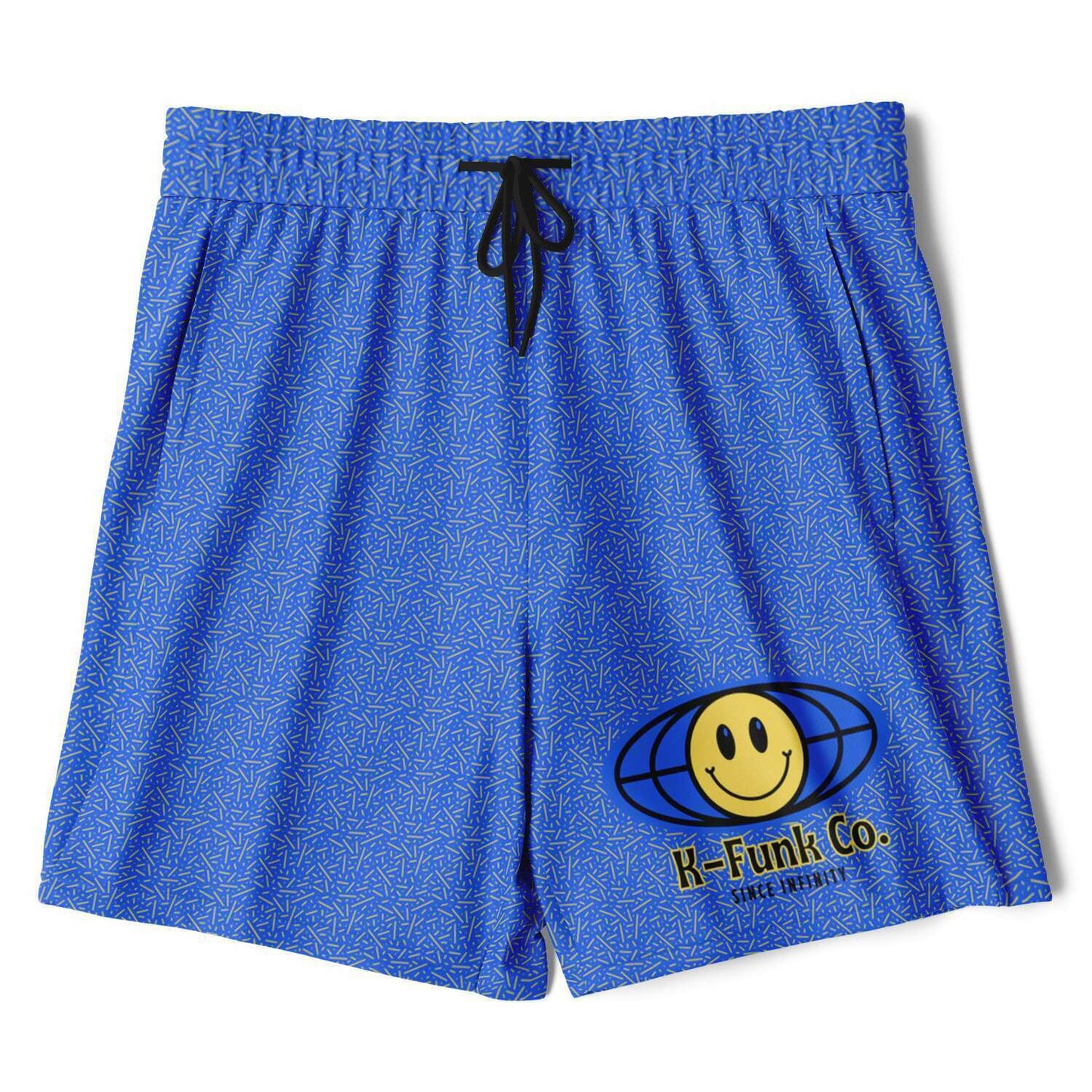 Blue\Yellow Men's 2-in-1 Shorts - AOP