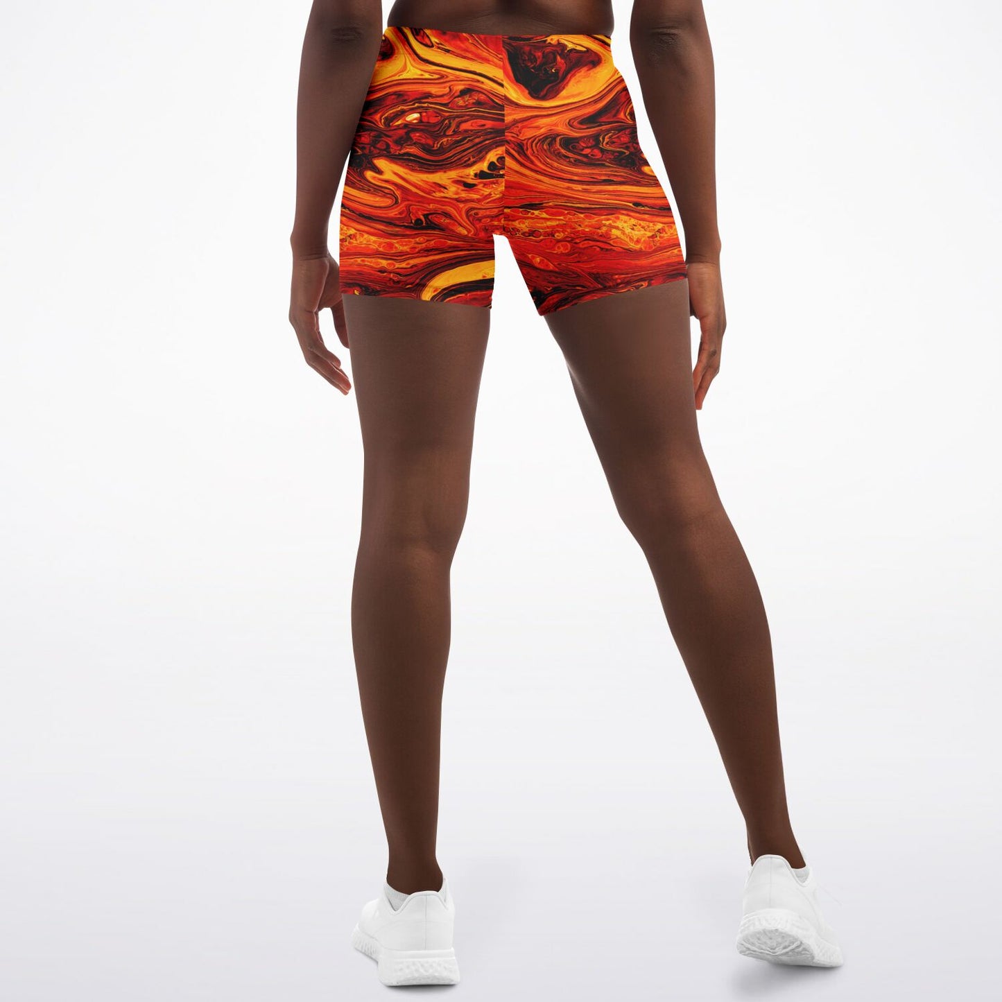 Lava Flow Legging Shorts - AOP