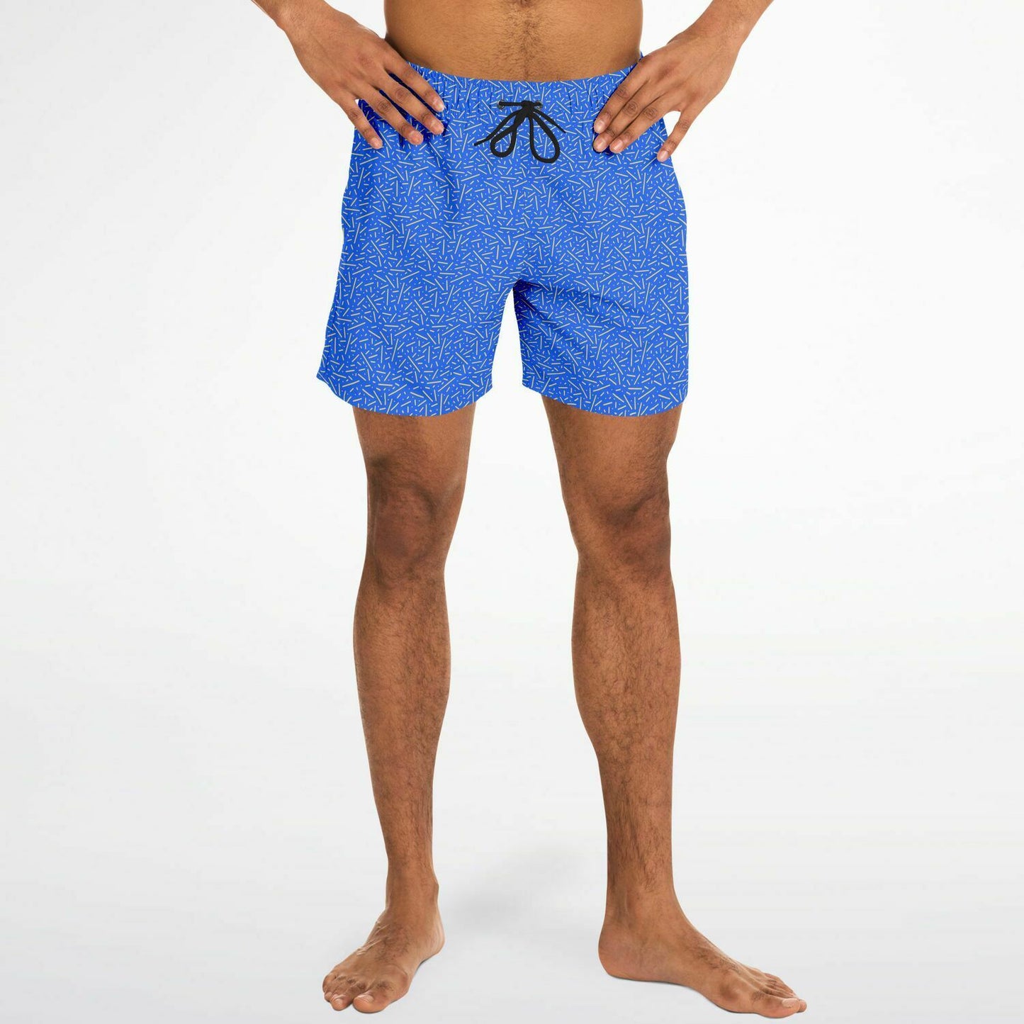 Blue\Yellow Swim Trunks Men - AOP