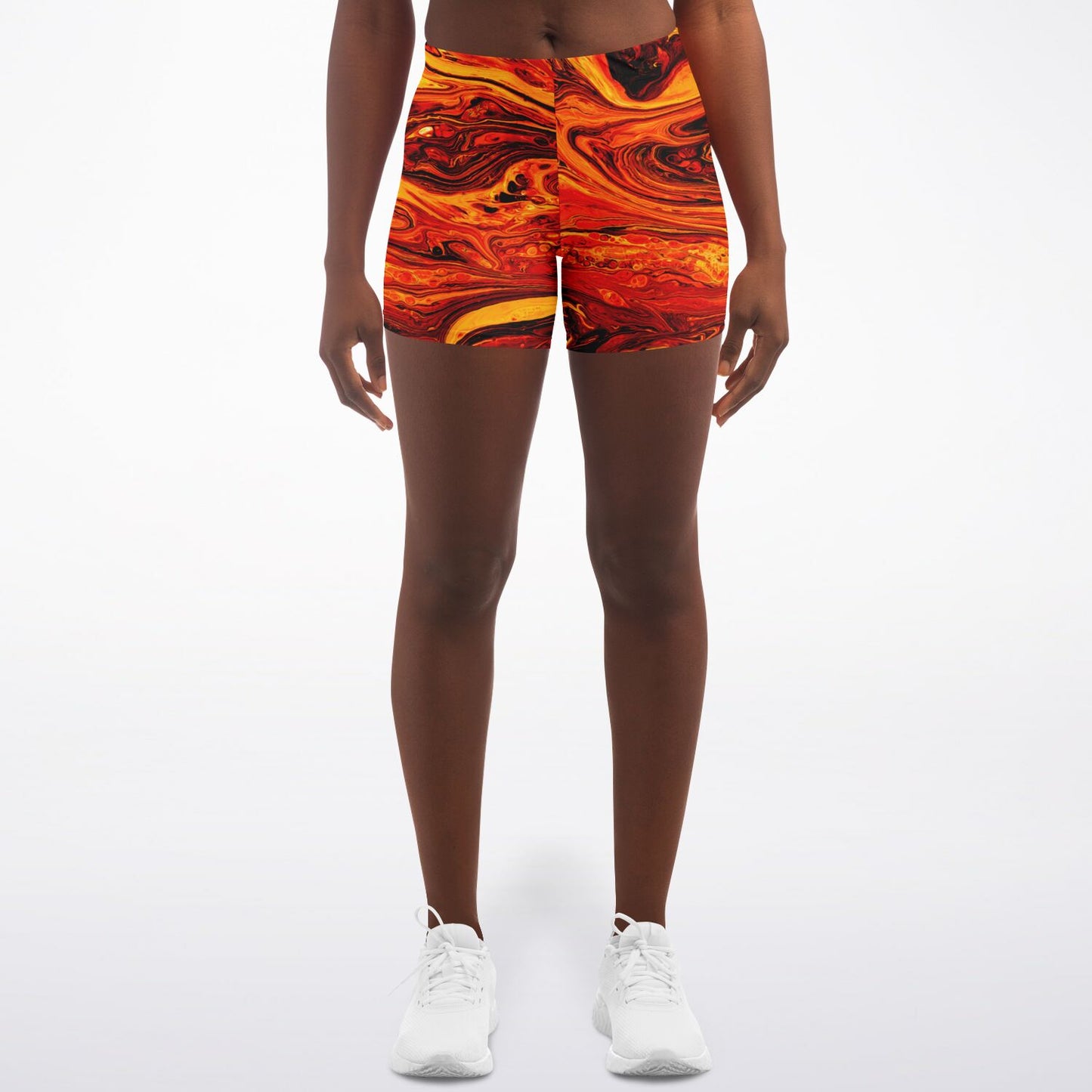 Lava Flow Legging Shorts - AOP