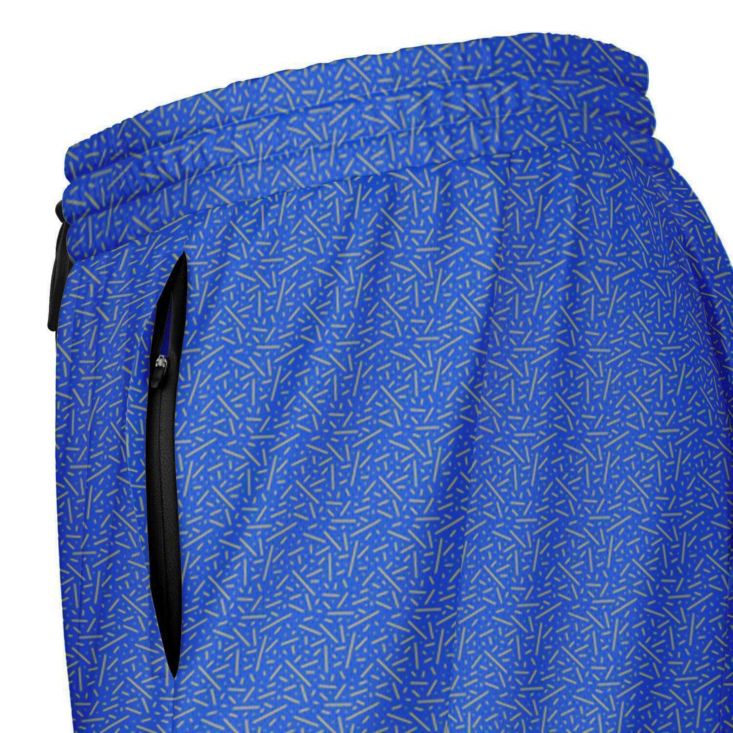 Blue\Yellow Men's 2-in-1 Shorts - AOP