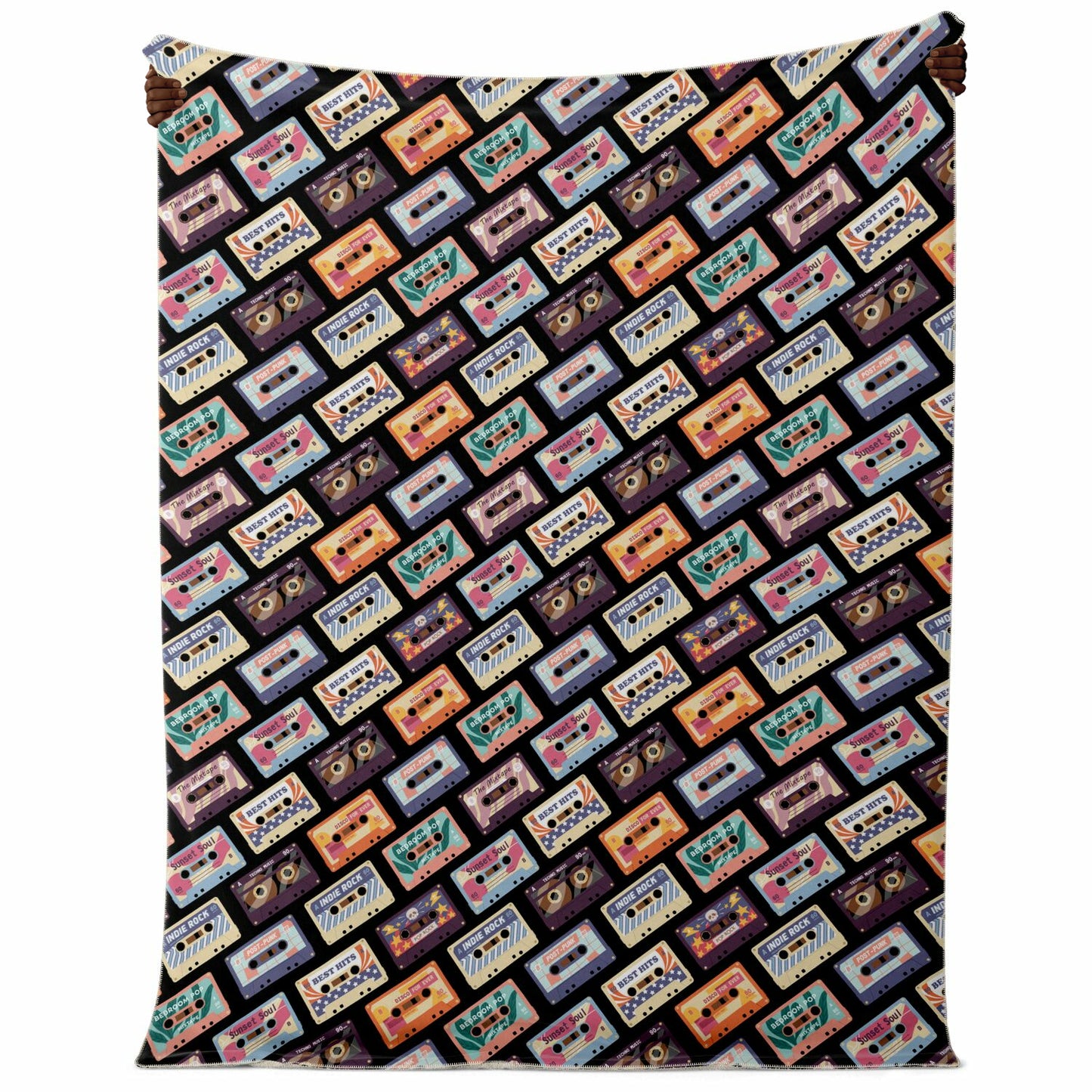 Cassettes Premium Microfleece Blanket - AOP