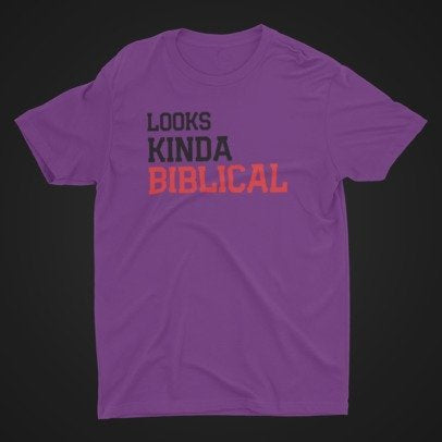 Looks Kinda Biblical Black/Red Tee